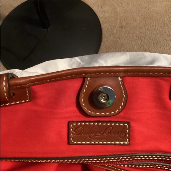 Dooney & Bourke Brown Suede Leather Hobo Bag - Picture 8 of 8